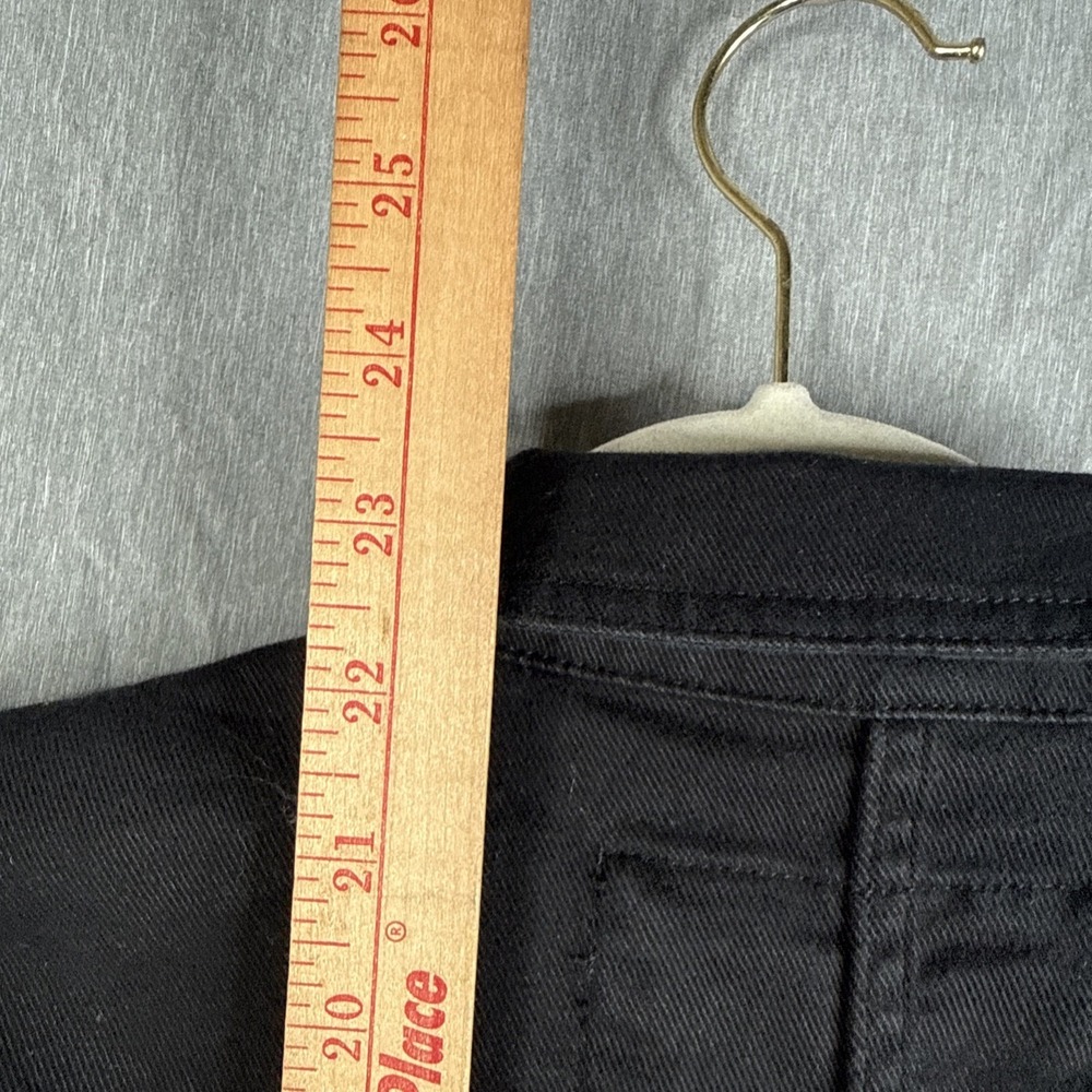Quince Stretch Denim Jean Jacket Black Outerwear XS Y2K Grunge Goth Preppy - Picture 4 of 7